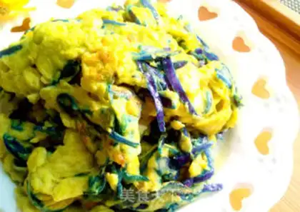 Make ♪ ♪ ♪ Blue fried eggs ♪ step 8