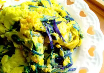Make ♪ ♪ ♪ Blue fried eggs ♪ step 9