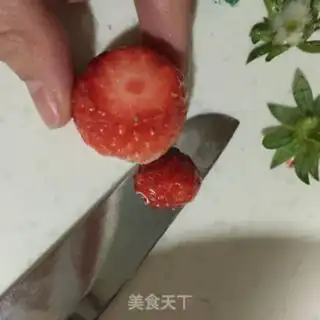 Make Strawberry Santa step 2