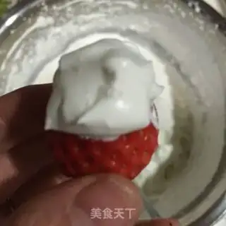 Make Strawberry Santa step 3