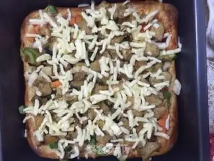 Make Chicken pizza step 8