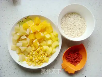 Make The oatmeal fruit produces porridge step 0