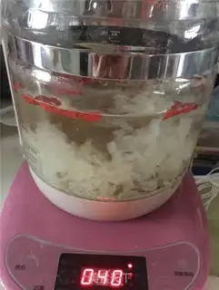Make The silver ear, the peaches step 2