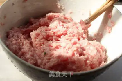 Make Porridge pork dumplings step 1