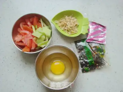 Make Purple egg soup step 0