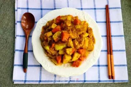 Make Curry potato chicken step 8