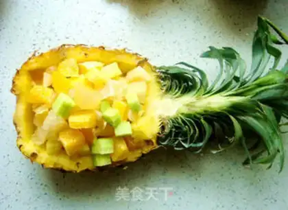 Make Pineapple fruit salad step 2