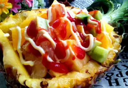 Make Pineapple fruit salad step 5