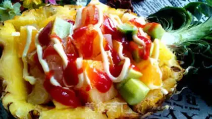 Make Pineapple fruit salad step 7