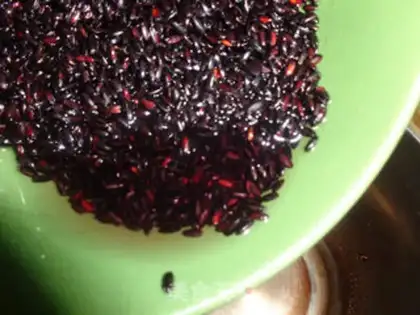 Make Three black rice step 2
