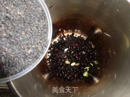 Make Three black rice step 4