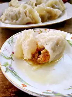 Make Carrot lamb dumplings step 6