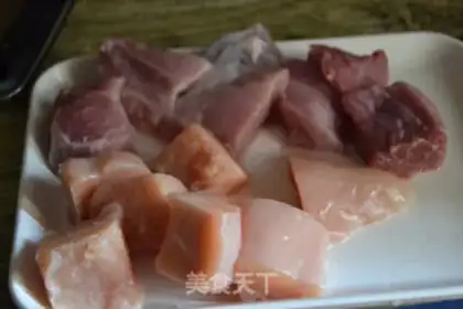 Make Pork chicken pine step 1