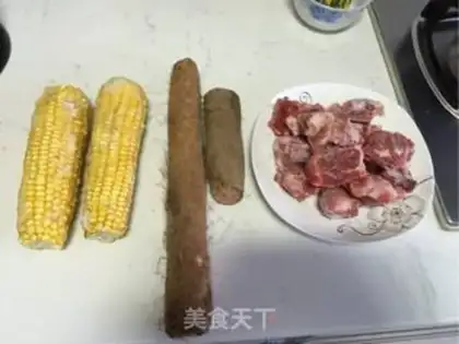 Make ♪ Mountain medicine corn chop soup ♪ step 0