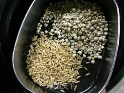 Make Red bean oatmeal step 2