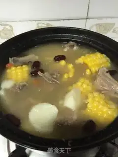 Make ♪ Mountain medicine corn chop soup ♪ step 5