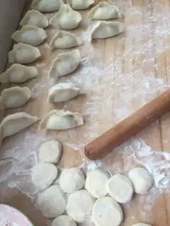 Make The lamb celery dumplings step 5