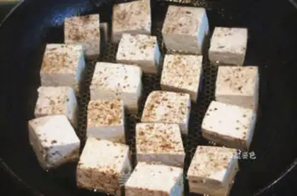 Make Five tofu clots step 1