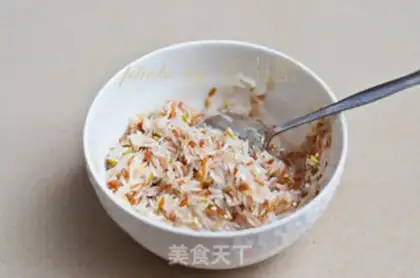 Make "Red rice congee." step 1