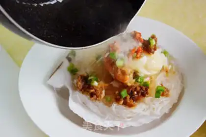 Make Garlic fan steamed shrimp step 11