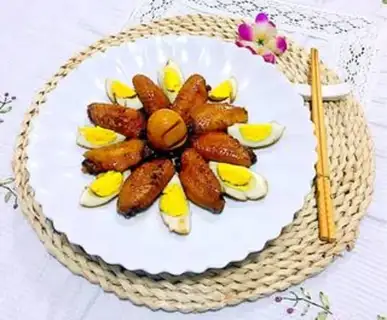 Make Chicken wings and eggs step 18