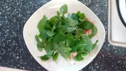 Make Mint thick egg fever step 0