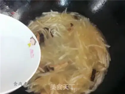 Make Chicken and radish crystal fan step 5