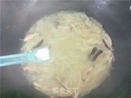 Make Chicken and radish crystal fan step 7
