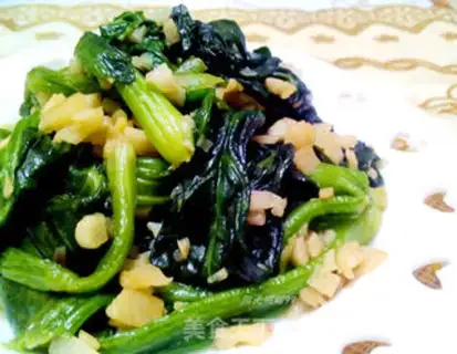 Make Garlic spinach step 6
