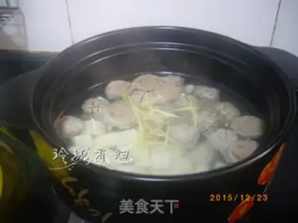 Make Beefballs, gin and mushroom soup step 1