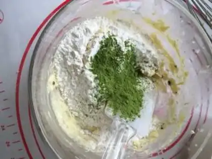 Make Tea white chocolate soft cookies step 3
