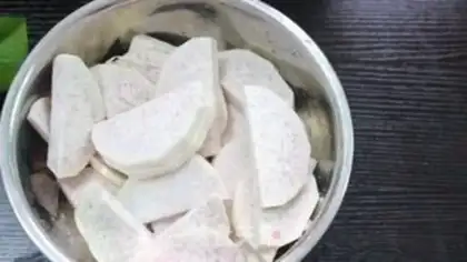 Make Potato button meat step 2