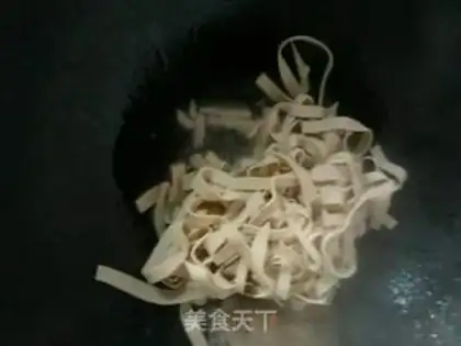 Make Pepper tofu skin step 6