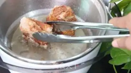Make Potato button meat step 5