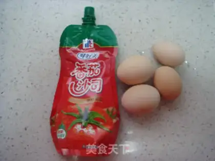 Make Tomato sauce fried eggs step 0