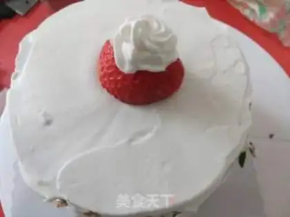 Make Christmas naked cake step 7
