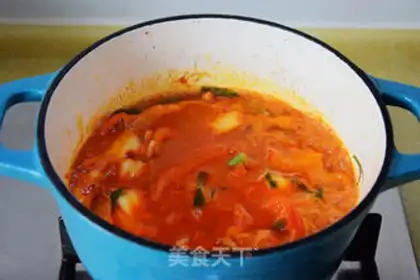 Make Hot cabbage tofu soup step 5