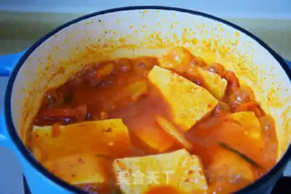 Make Hot cabbage tofu soup step 6