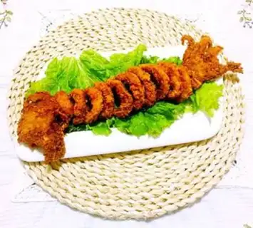 Make Fried squid step 17