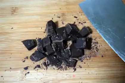 Make Chocolate Christmas house step 1