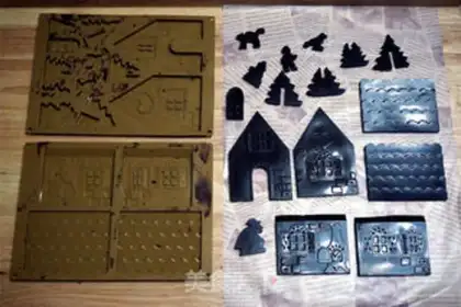 Make Chocolate Christmas house step 5