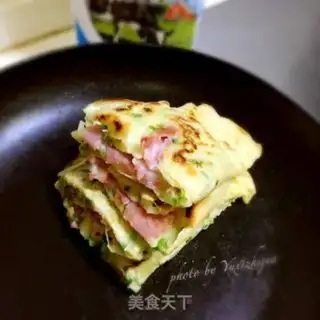 Make Bacon onion eggcake step 9