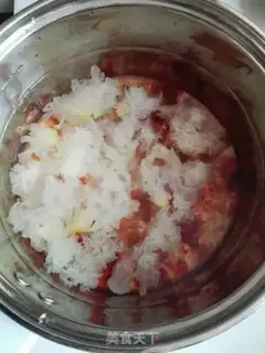Make Peach gel, silver edear step 2