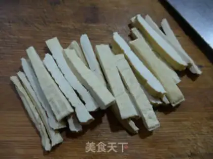 Make Tofu-dried oil and vegetables step 3