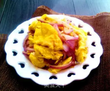 Make Onion fried eggs step 7