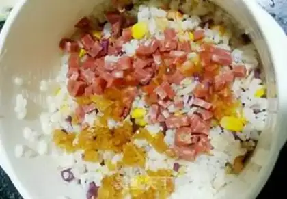 Make The rice eggs step 3