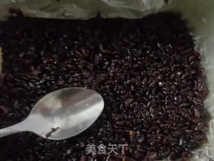 Make Bean black rice cake step 3