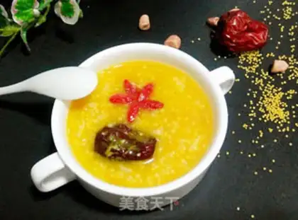 Make Red-tree pumpkin porridge step 4