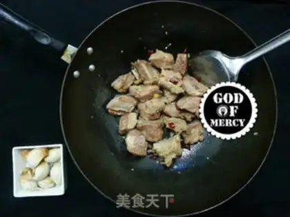 Make Dry pan, garlic ribs step 6