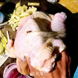 Make Christmas-colored chicken step 2